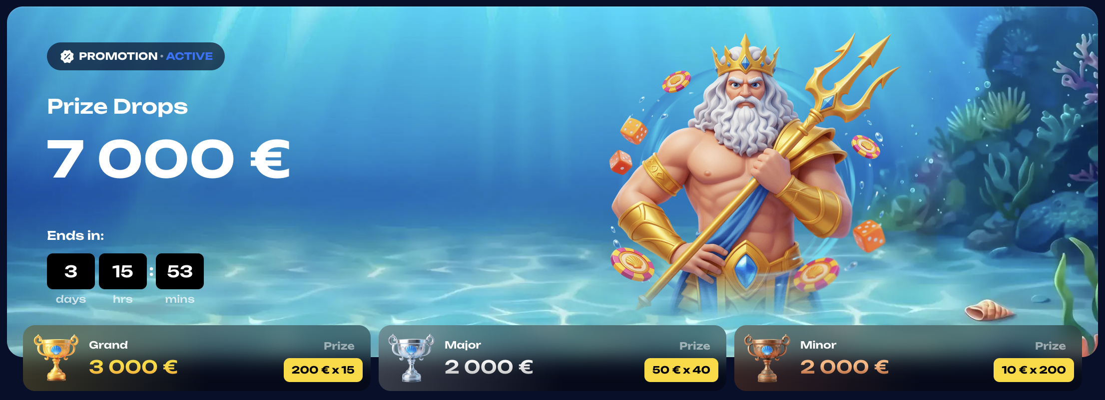 Fugu Casino Turnier-Lobby – Prize Drops und Lucky League Leaderboard
